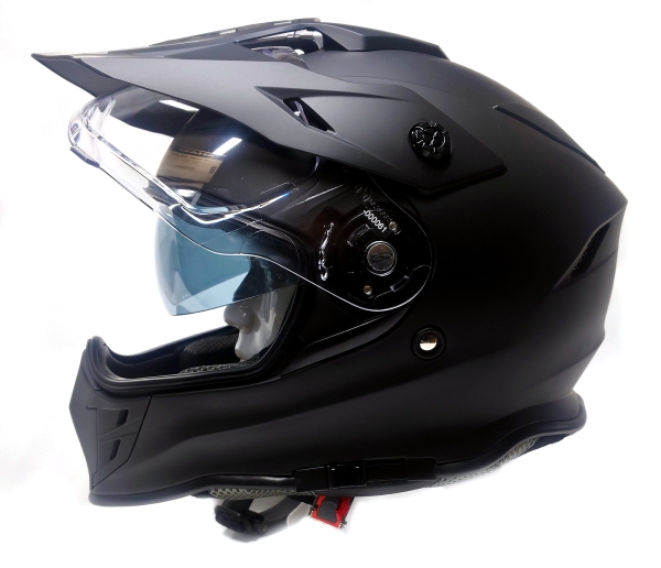 MARUSHIN RS-MX Dirt Motocross-Helm in Mattschwarz